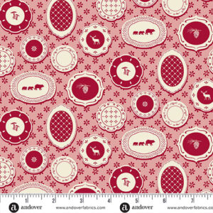 A Woodsy Cottage by Judy Jarvi Plate Wall Rose Pink