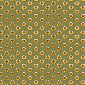 Spiced Cider by Andover Fabrics Sunflowers Green