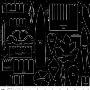 Sewing Seeds III Posie Patterns Black