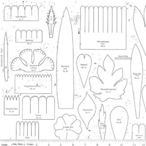 Sewing Seeds III Posie Patterns White