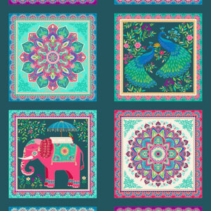 Jaipur by Makower UK Jaipur Panel Multi